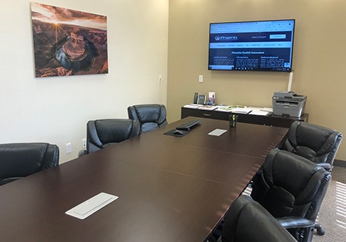 Phoenix Health Insurance Conference Room Near Eloy